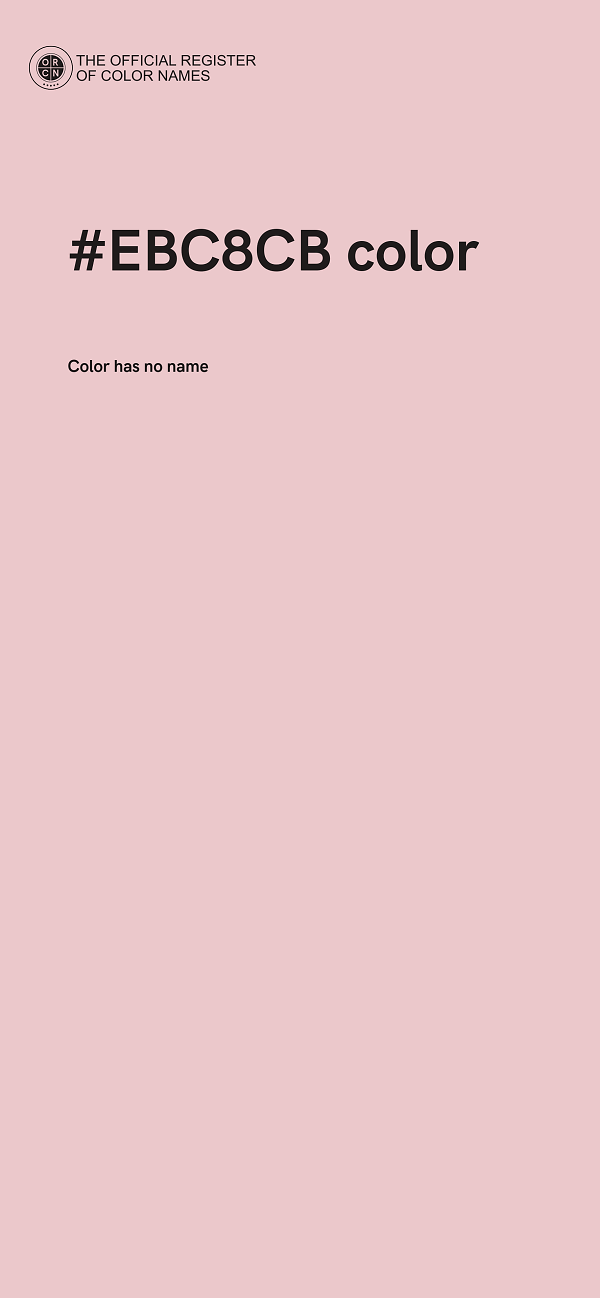 #EBC8CB color image