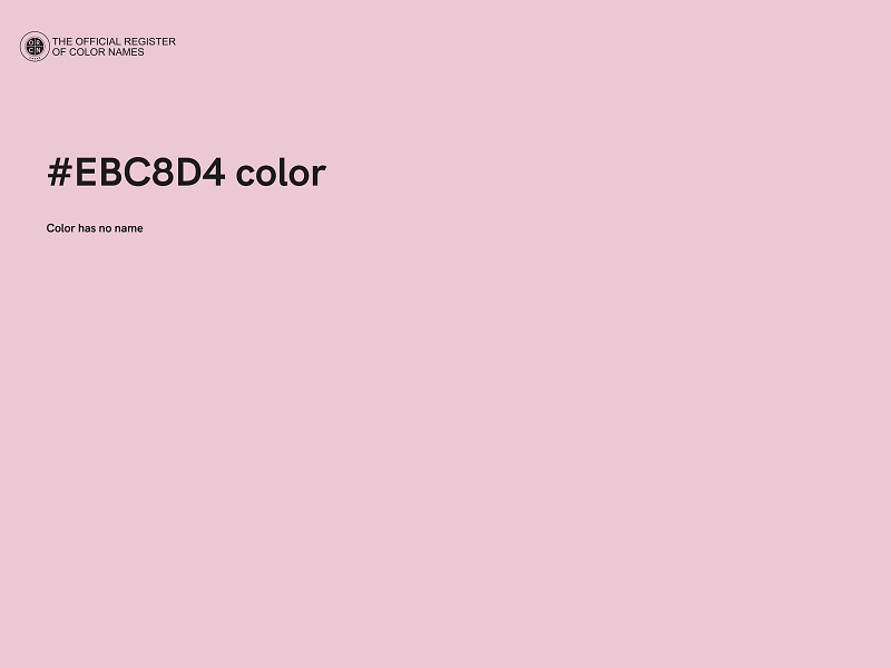 #EBC8D4 color image