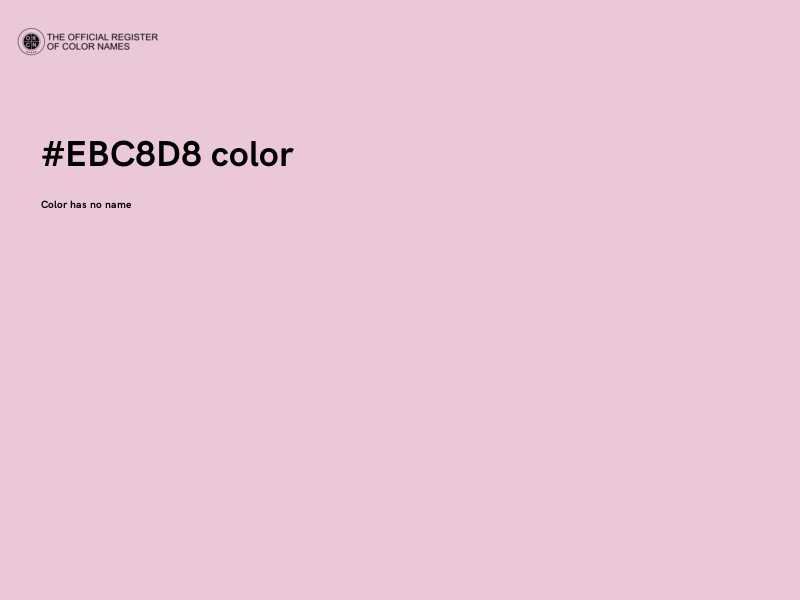 #EBC8D8 color image