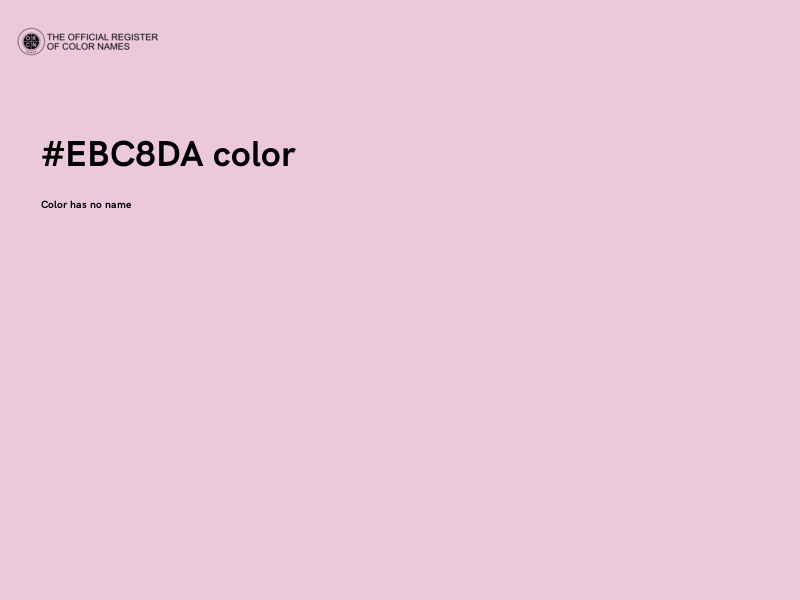 #EBC8DA color image