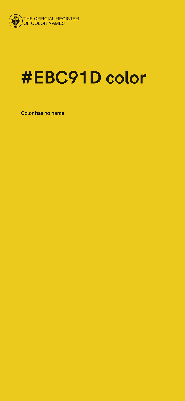 #EBC91D color image