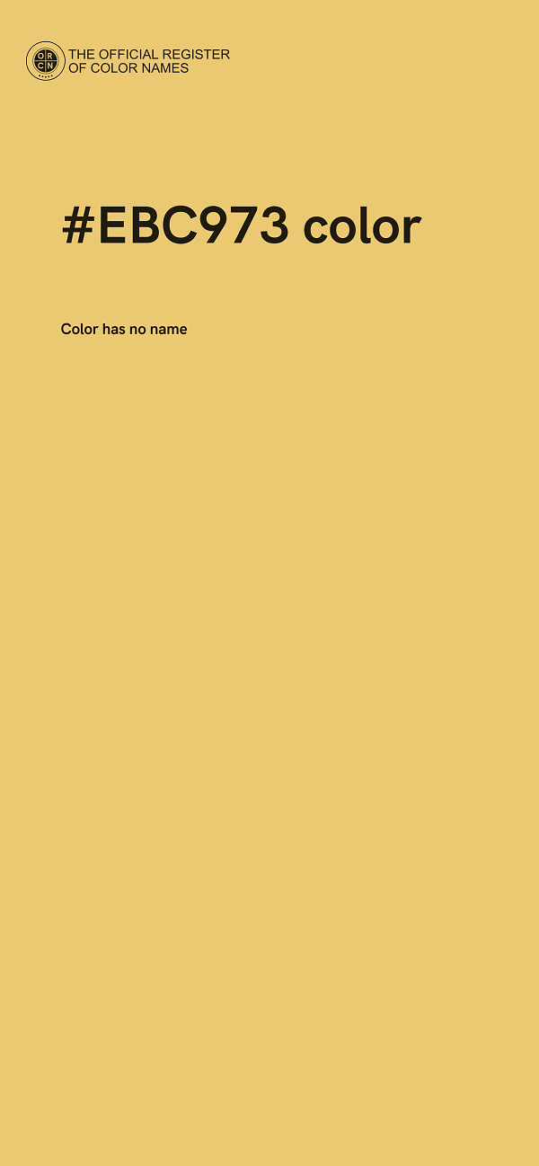 #EBC973 color image