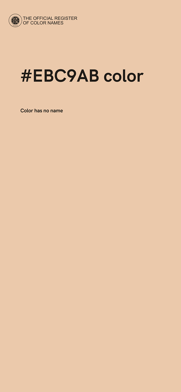 #EBC9AB color image