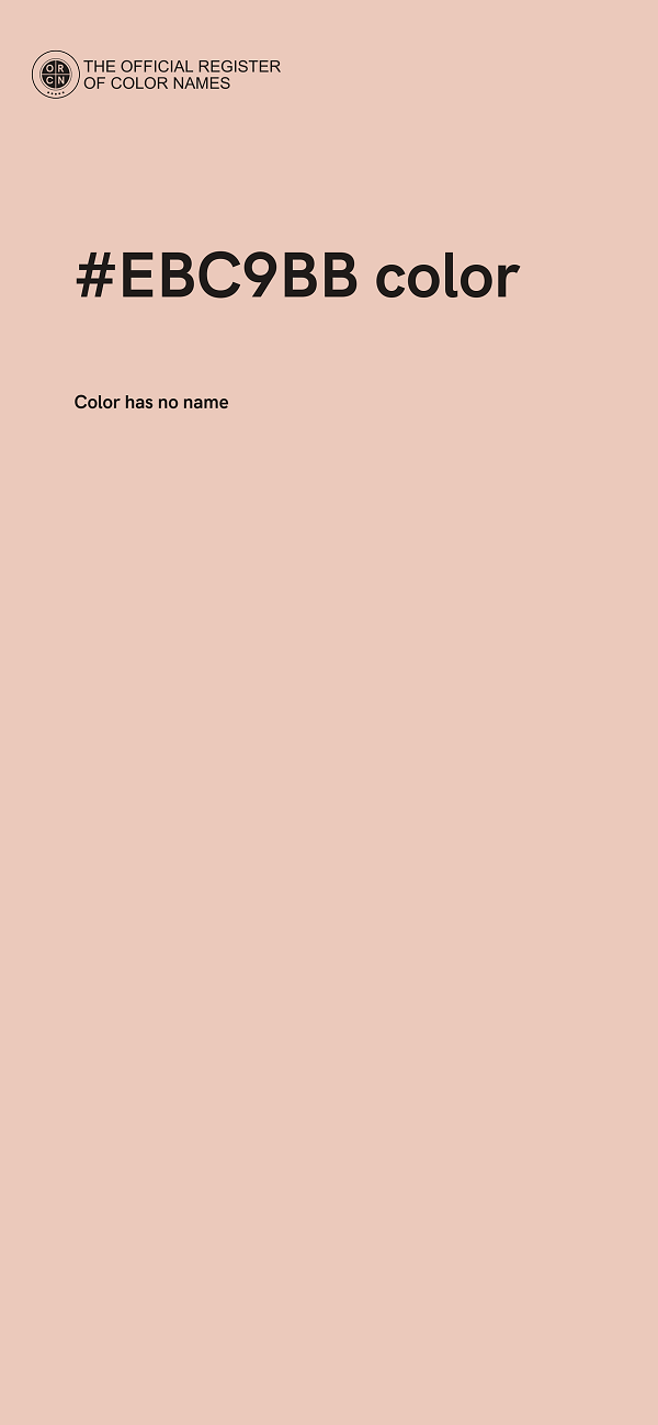#EBC9BB color image