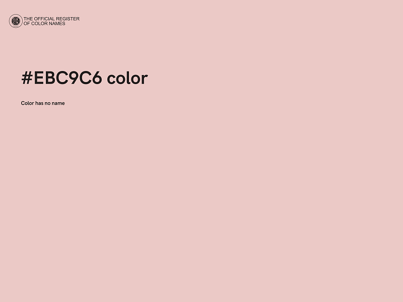 #EBC9C6 color image