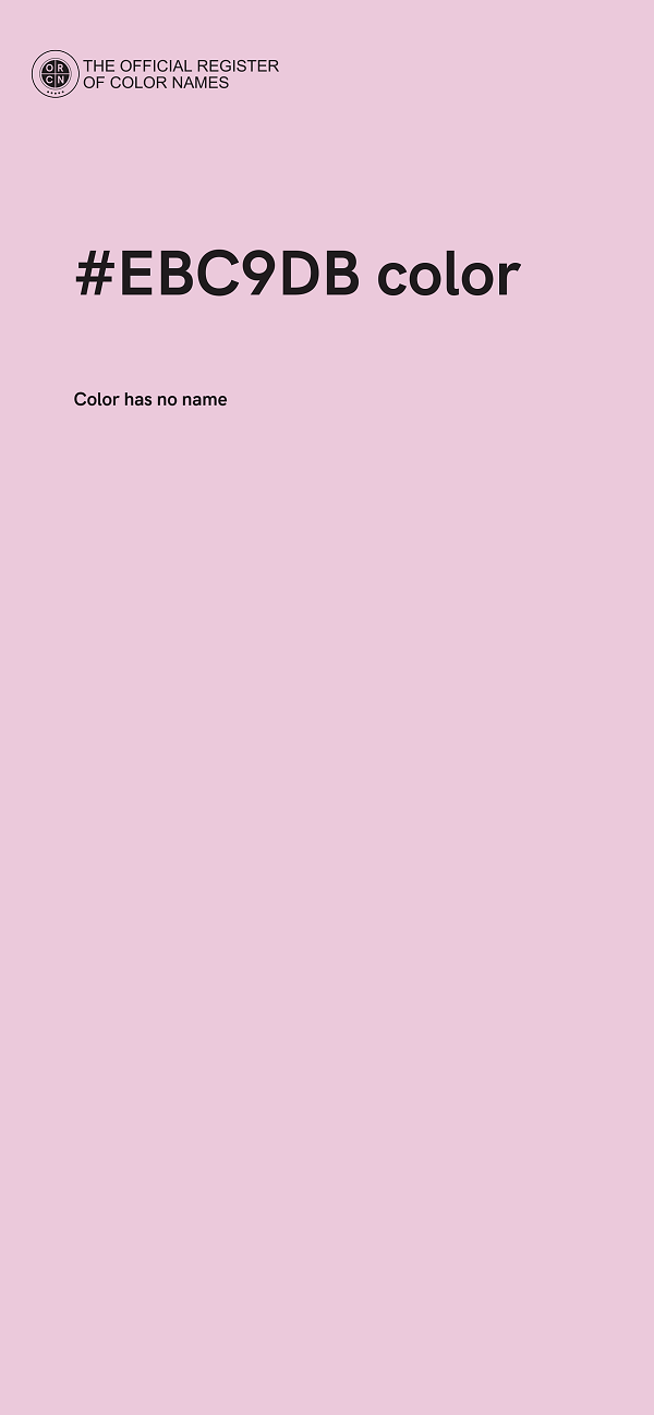 #EBC9DB color image