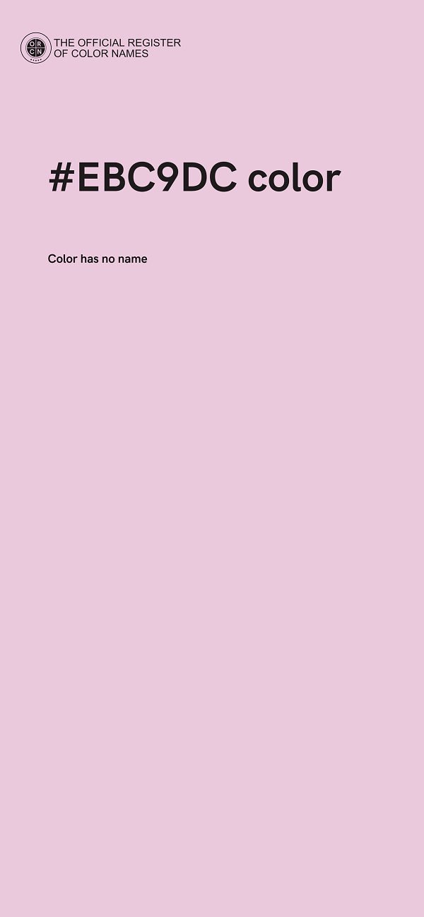 #EBC9DC color image