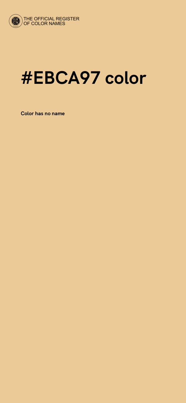#EBCA97 color image