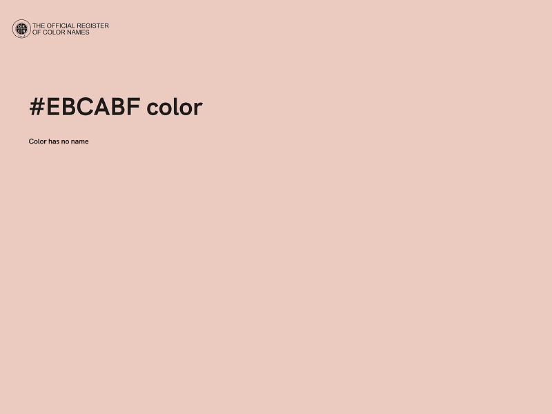 #EBCABF color image