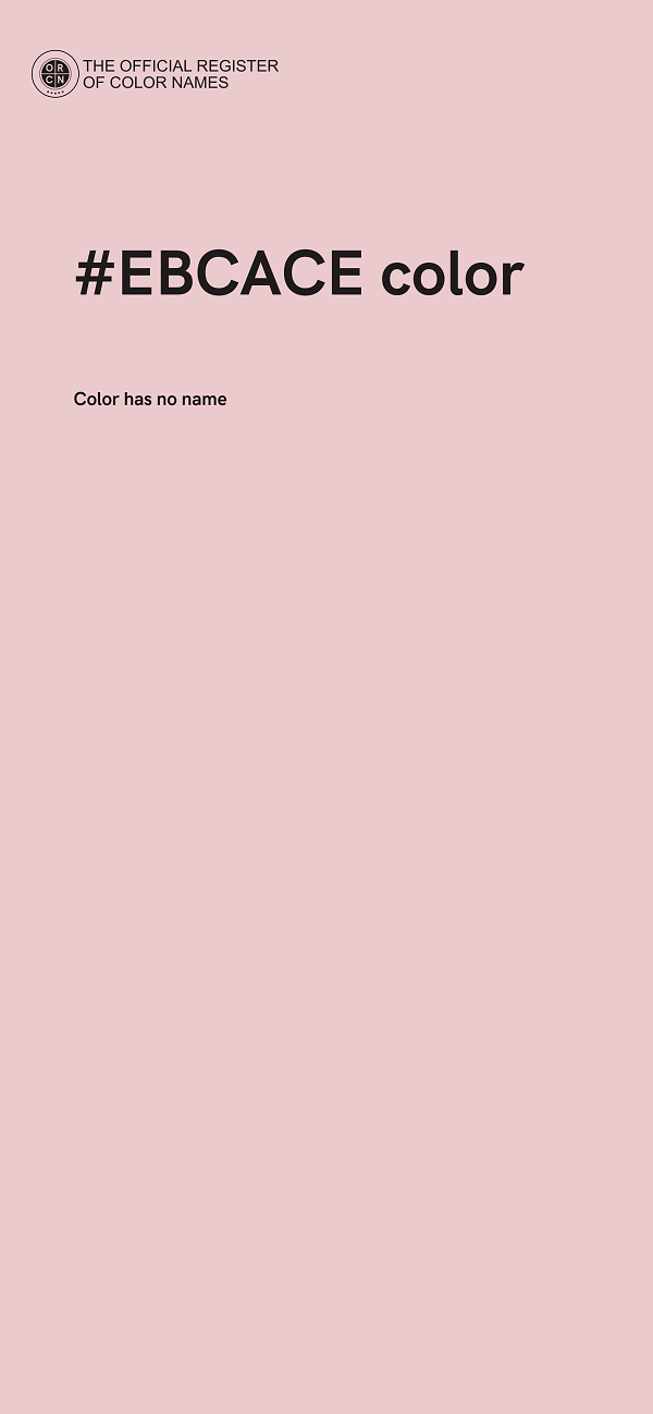 #EBCACE color image