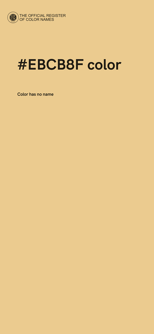 #EBCB8F color image