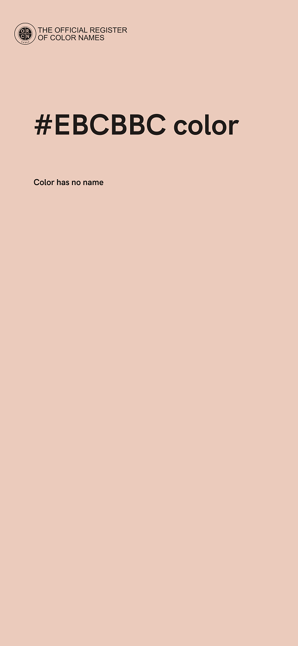 #EBCBBC color image