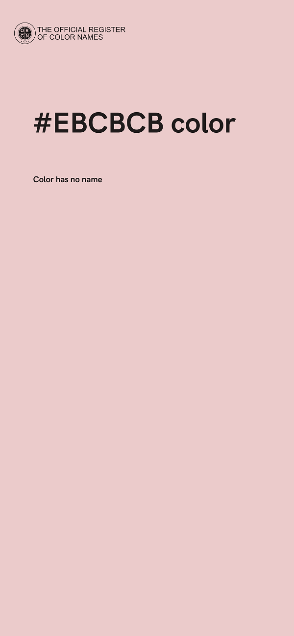 #EBCBCB color image
