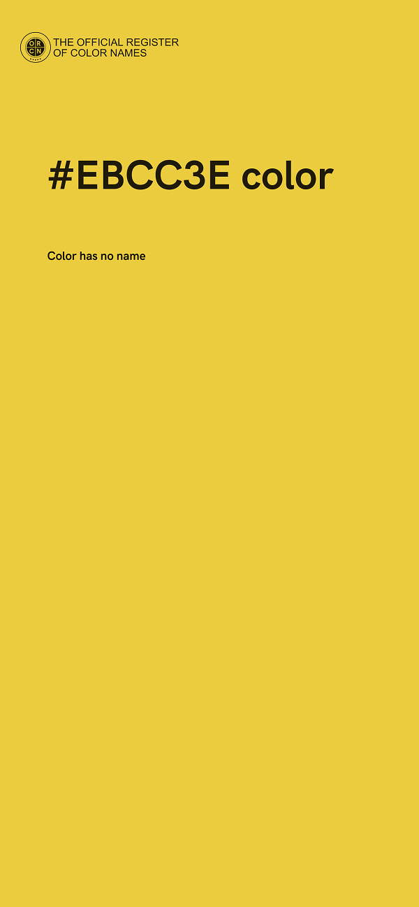 #EBCC3E color image