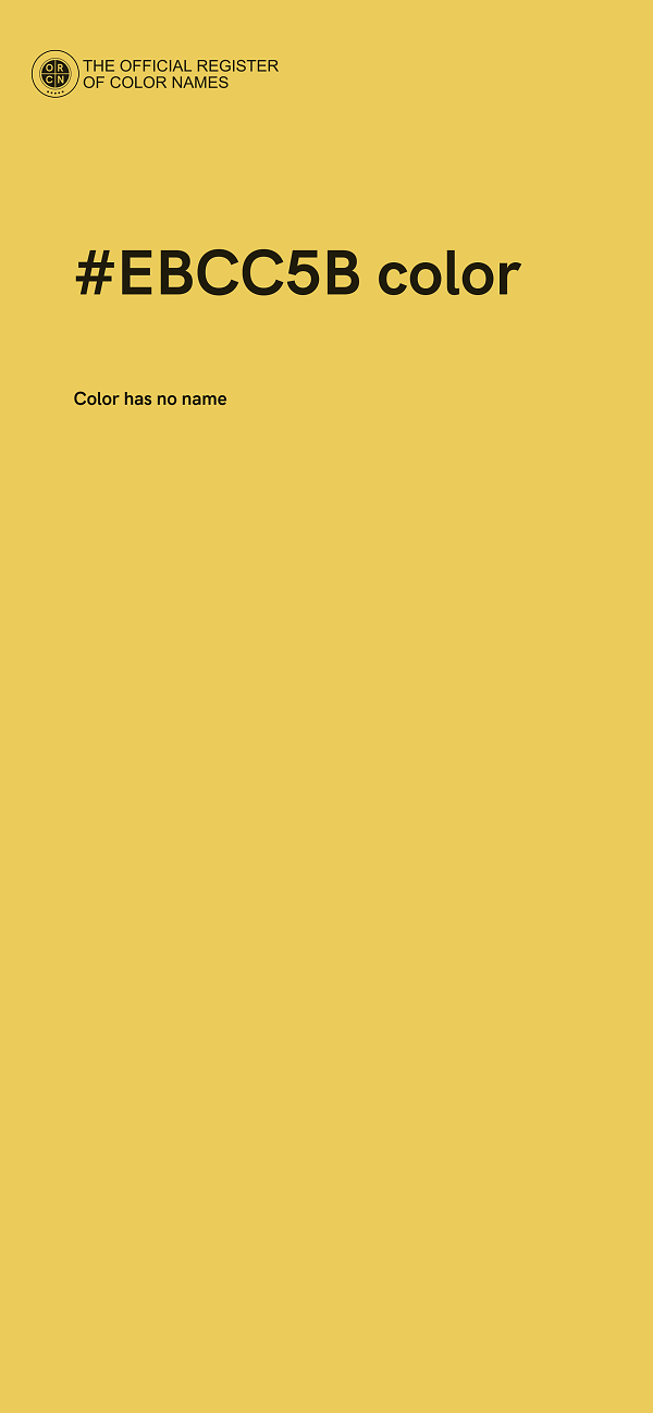 #EBCC5B color image