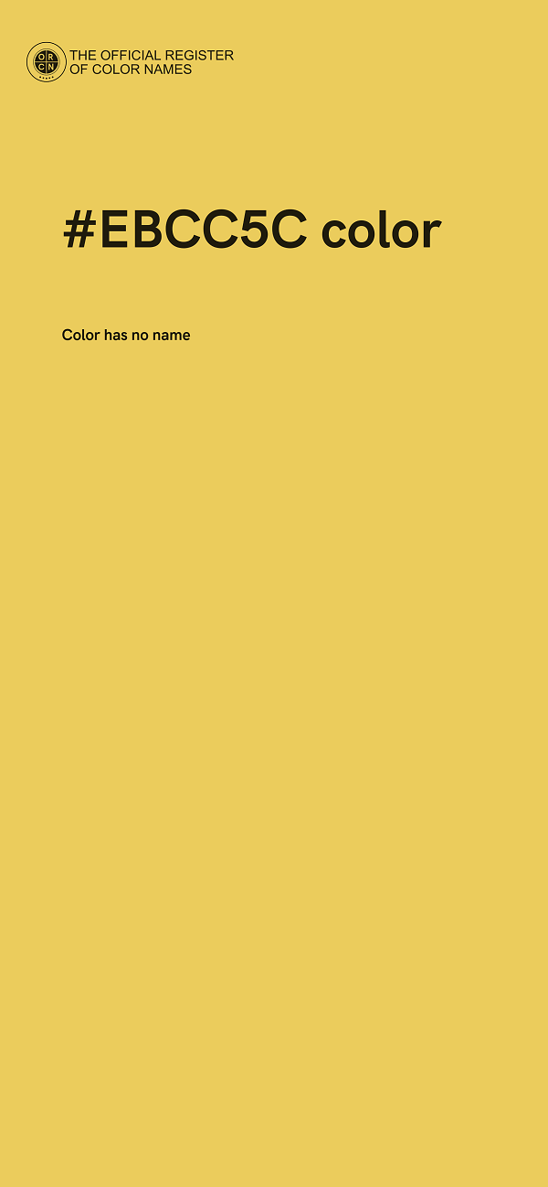 #EBCC5C color image