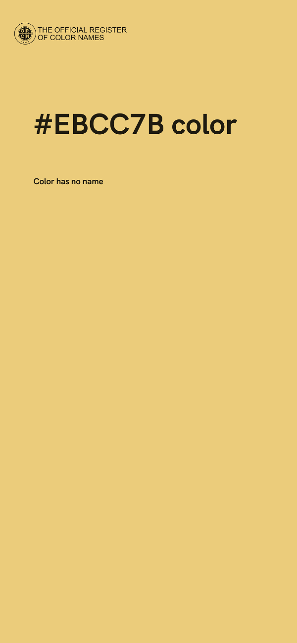 #EBCC7B color image