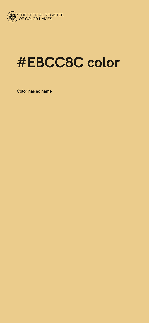 #EBCC8C color image