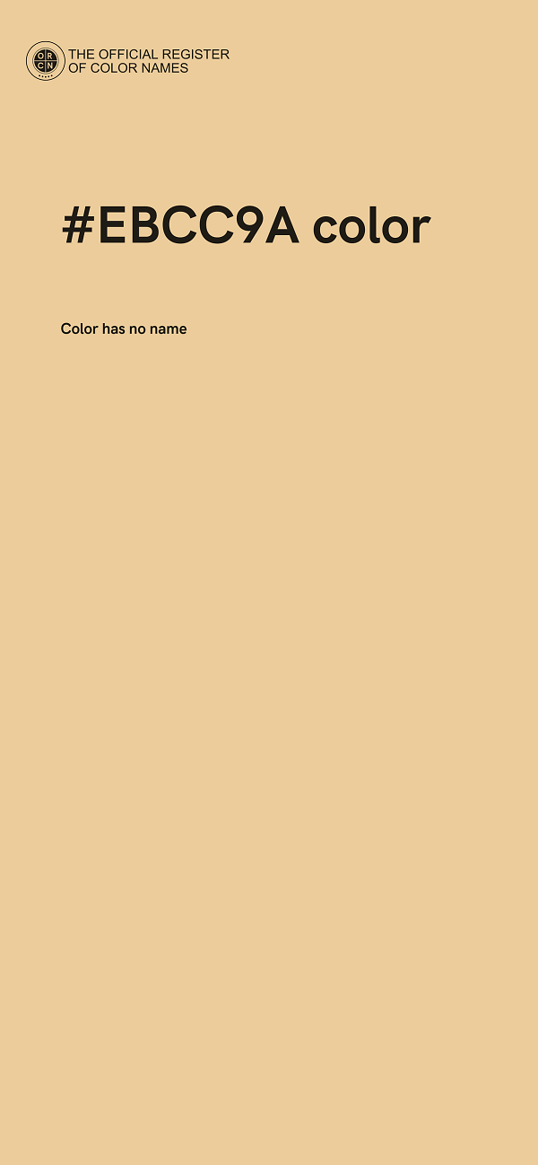 #EBCC9A color image
