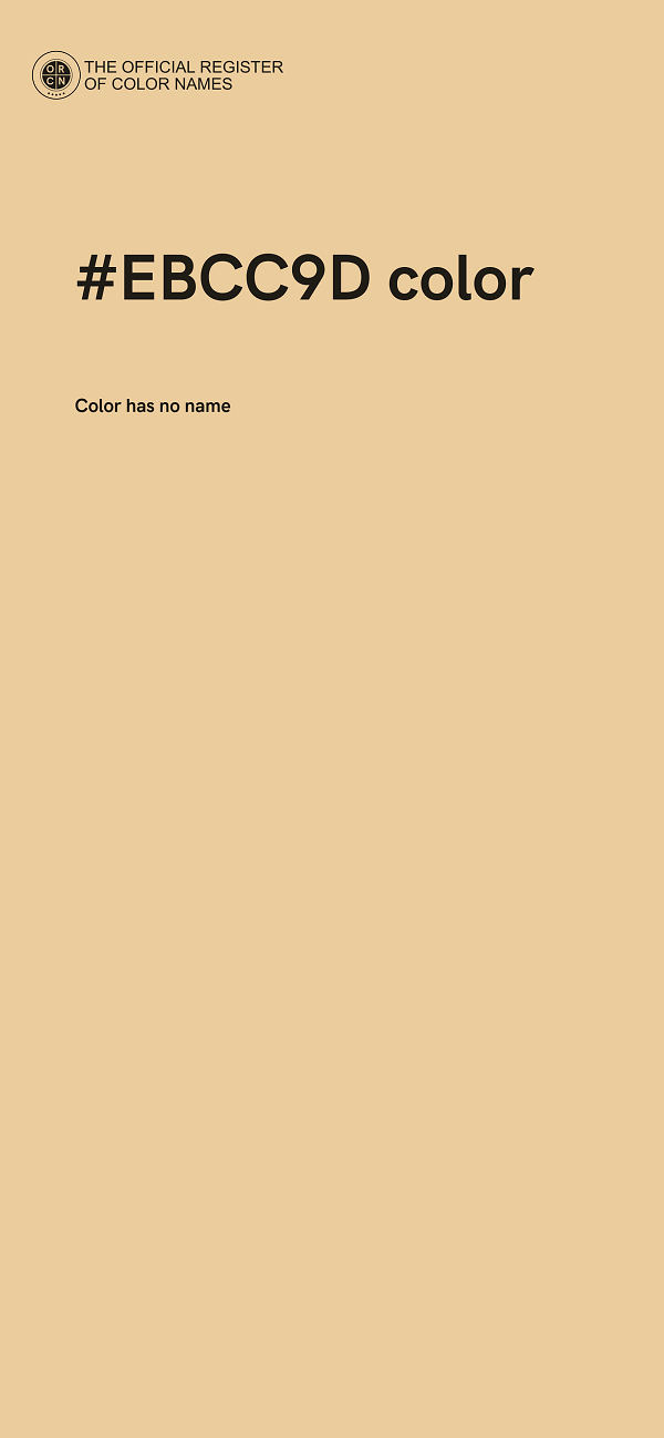 #EBCC9D color image