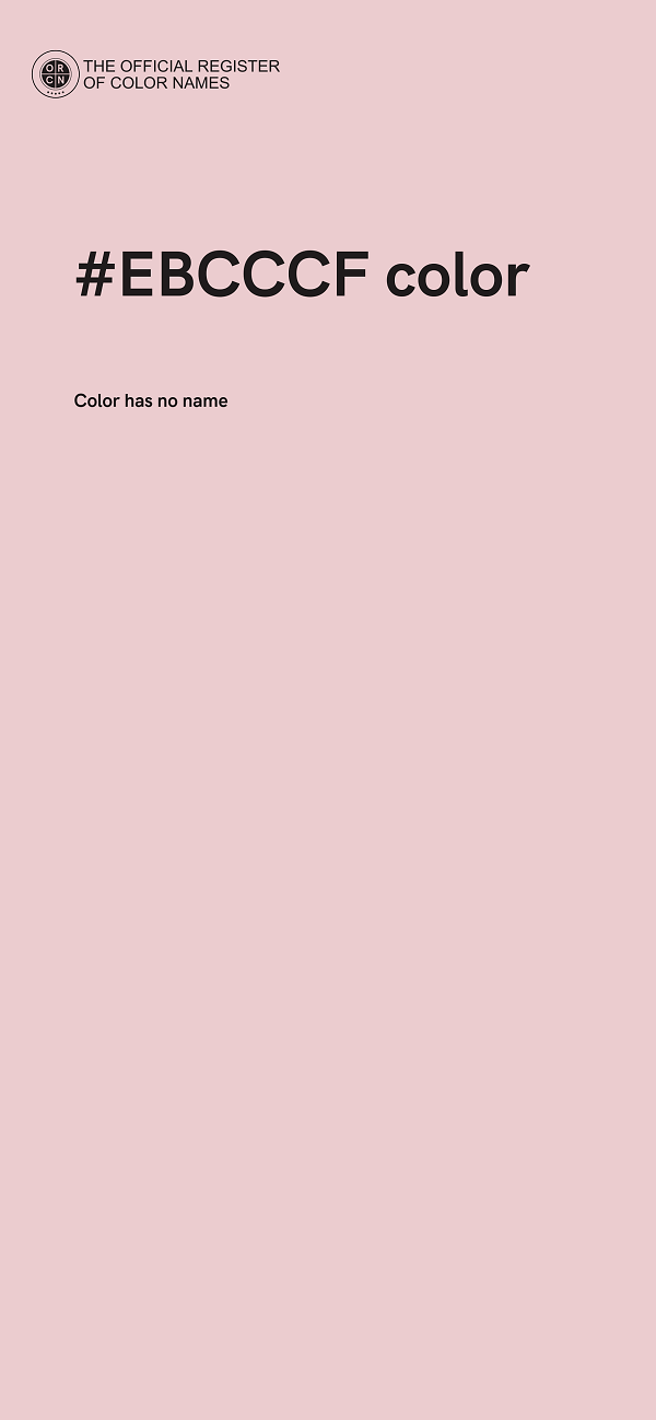 #EBCCCF color image
