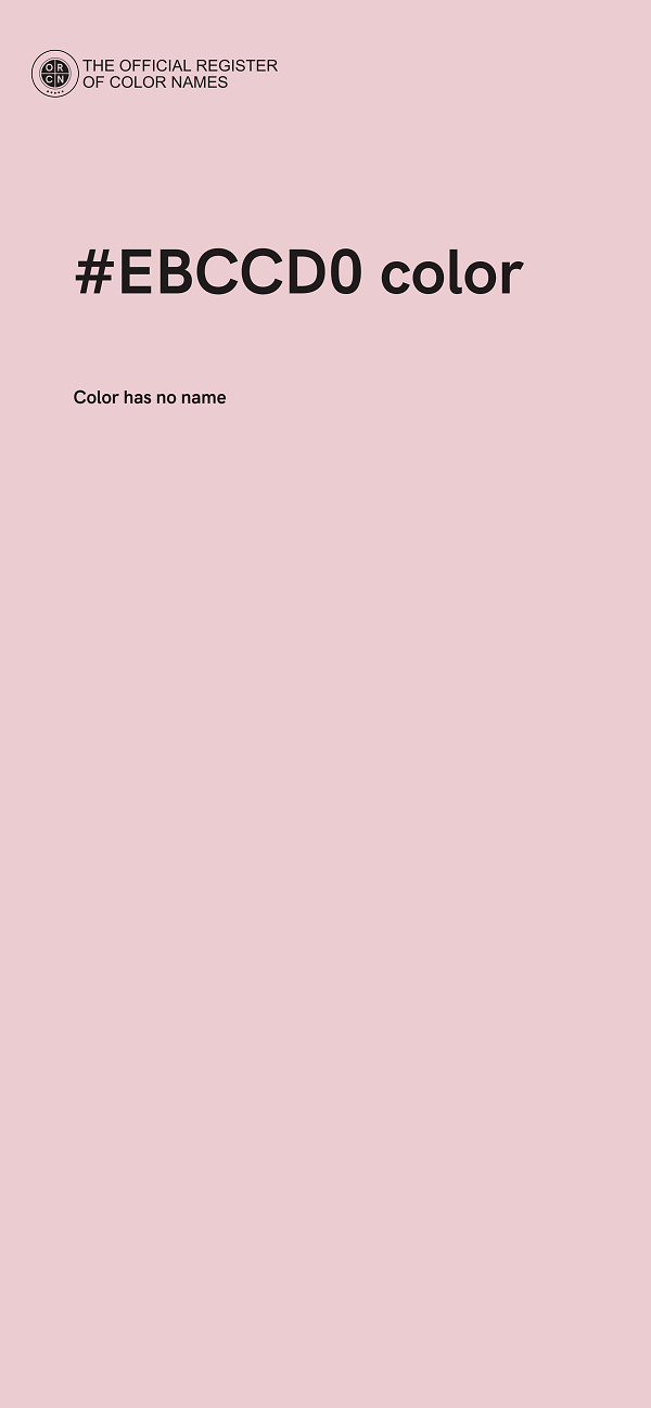 #EBCCD0 color image