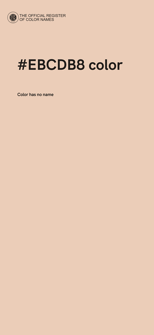 #EBCDB8 color image