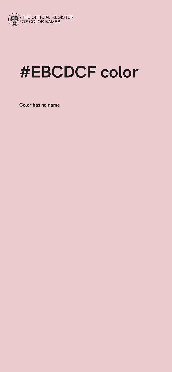 #EBCDCF color image