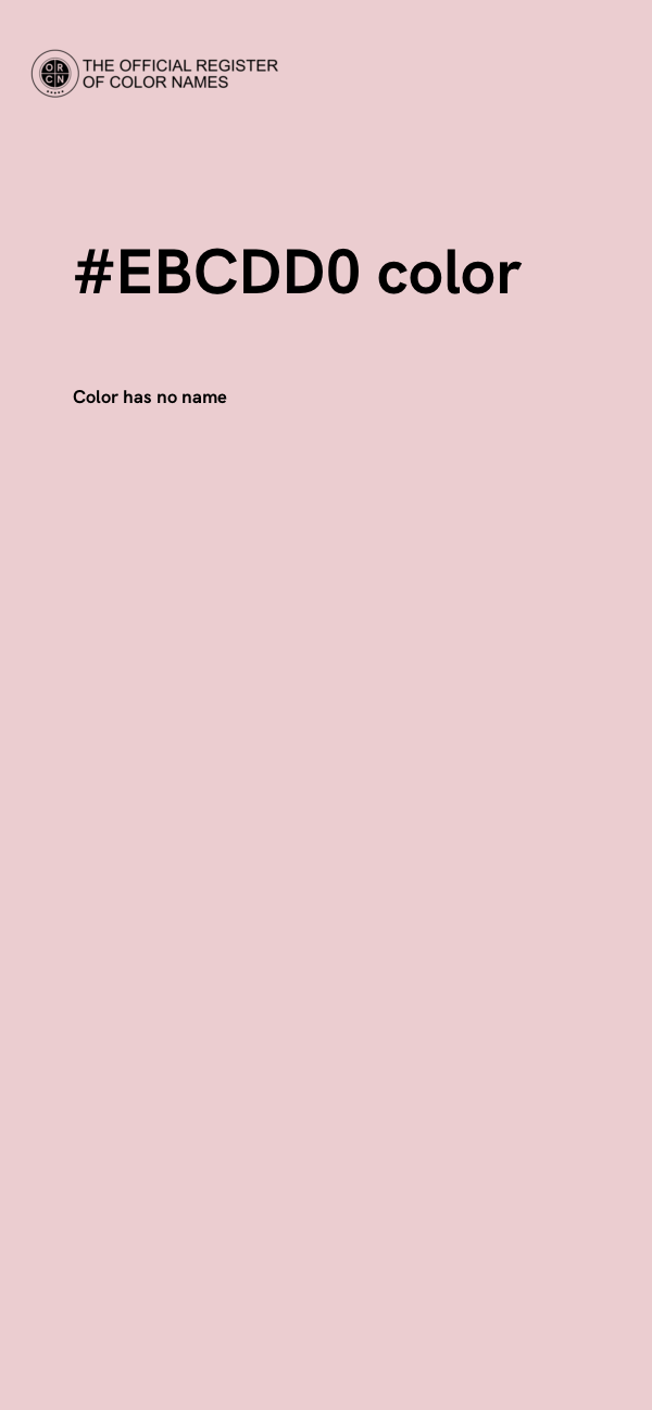#EBCDD0 color image
