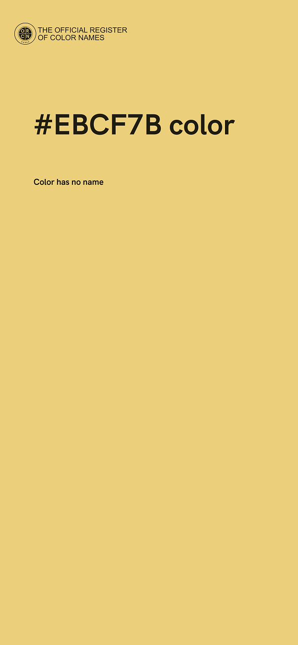#EBCF7B color image