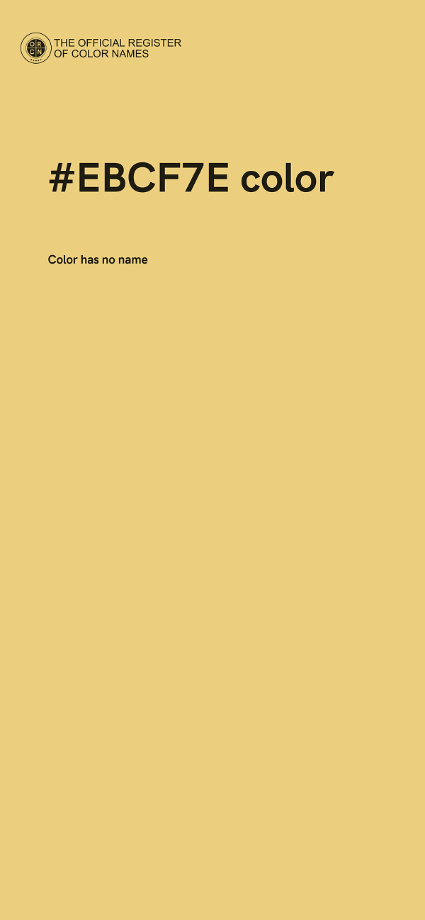 #EBCF7E color image