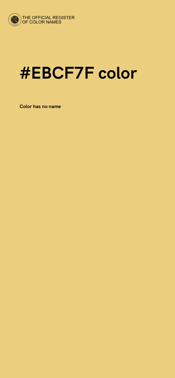 #EBCF7F color image