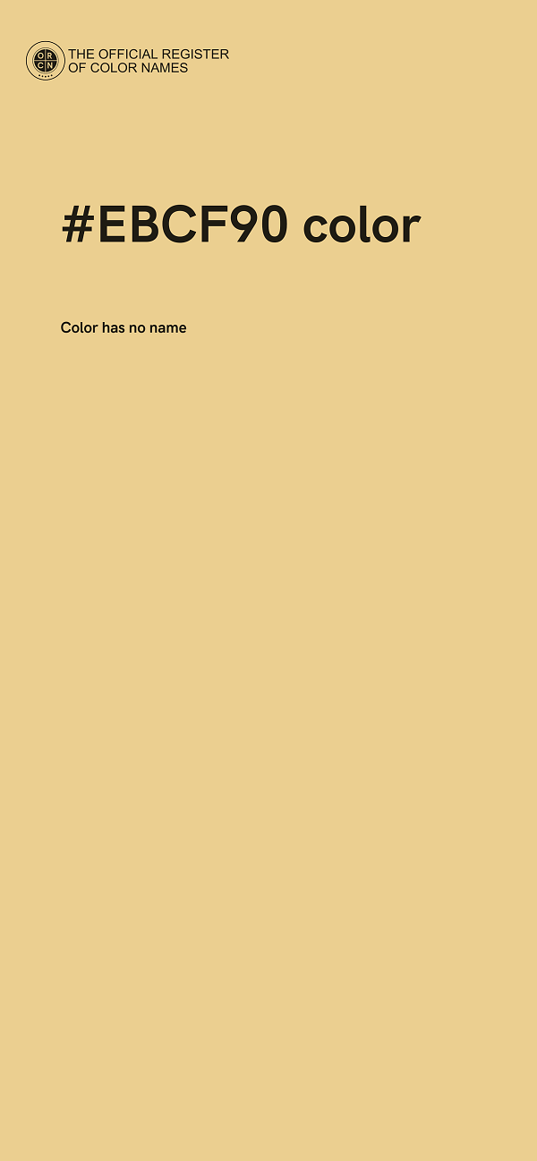 #EBCF90 color image