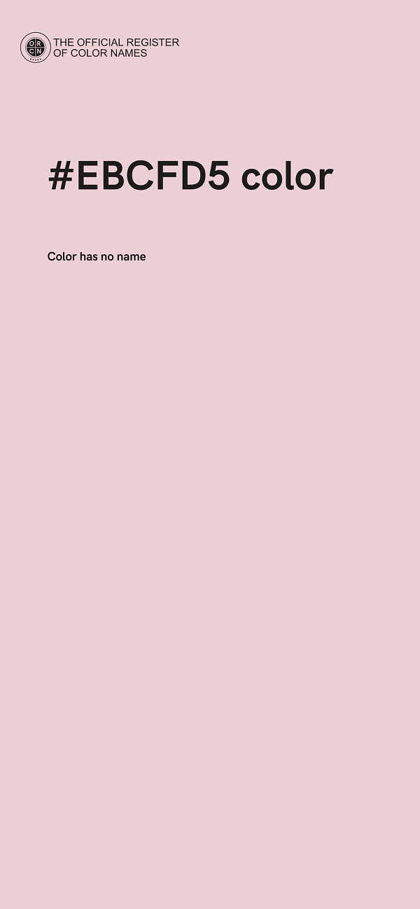 #EBCFD5 color image