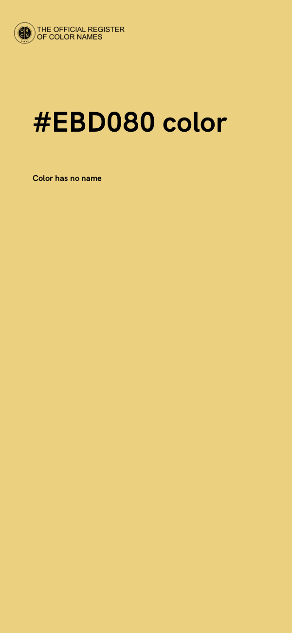 #EBD080 color image