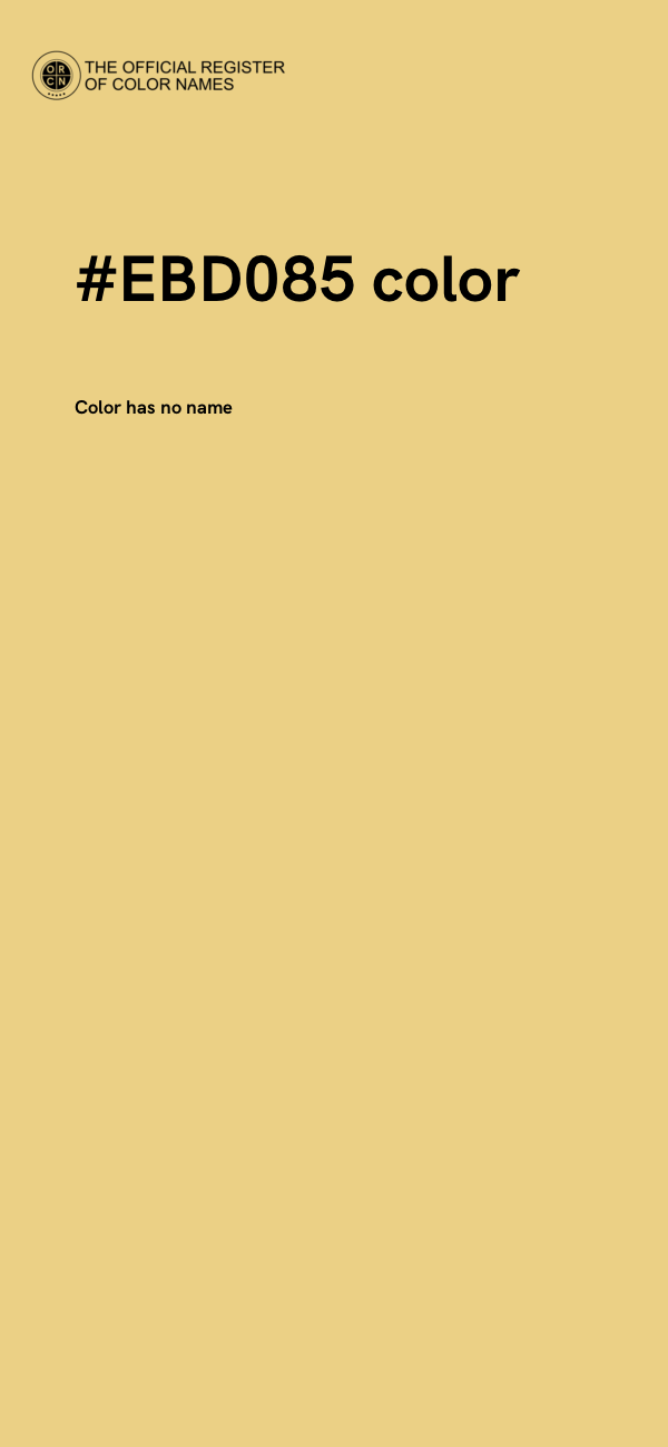 #EBD085 color image