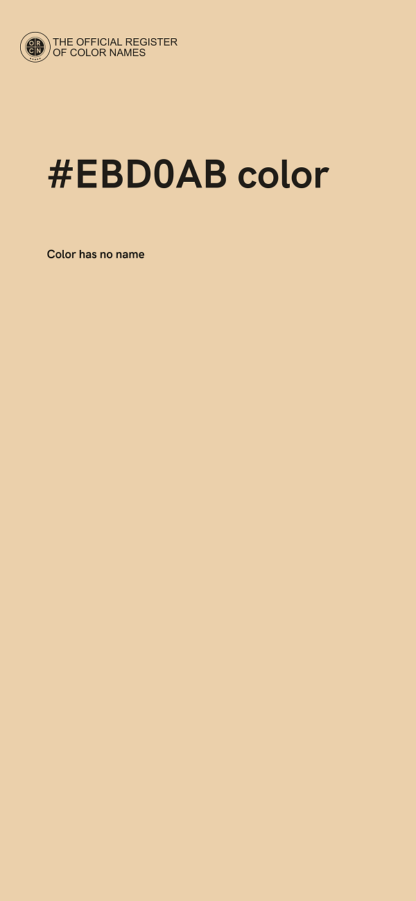 #EBD0AB color image