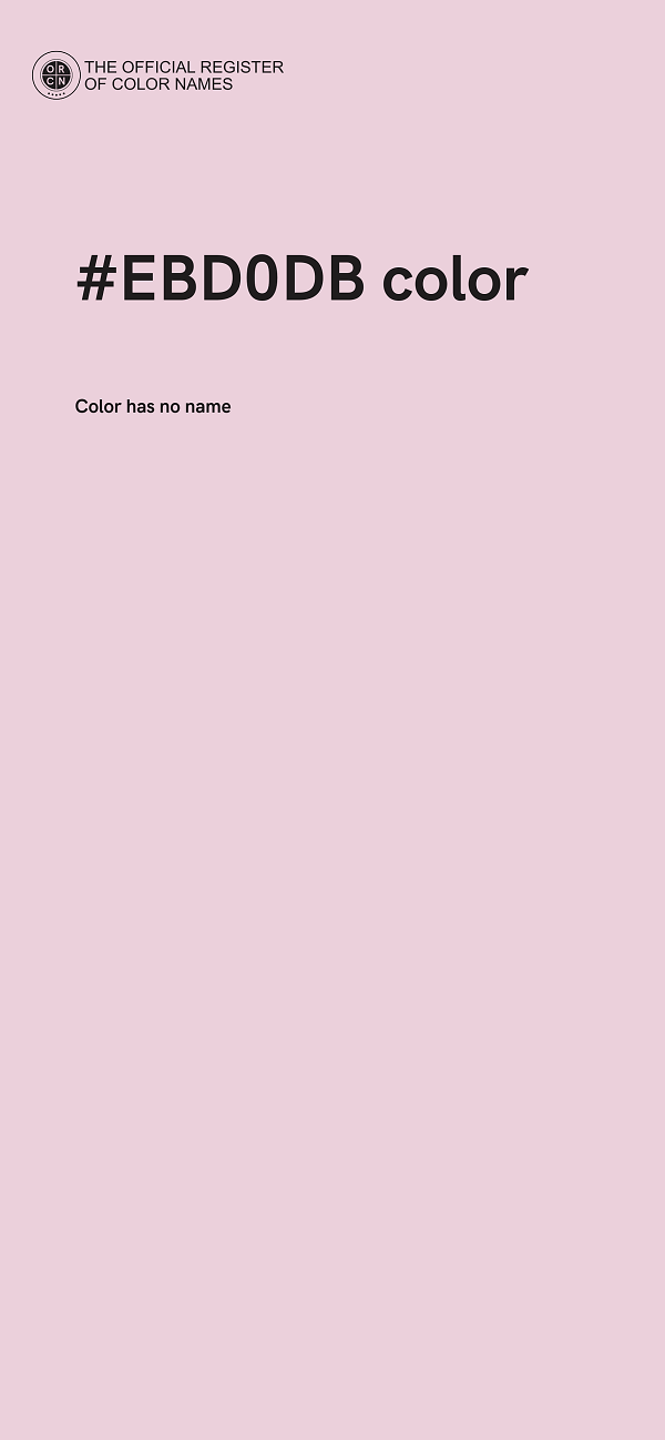 #EBD0DB color image