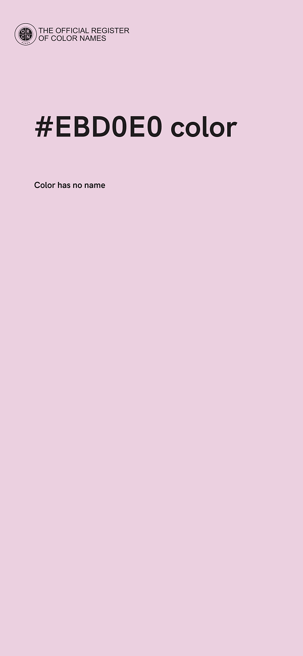 #EBD0E0 color image