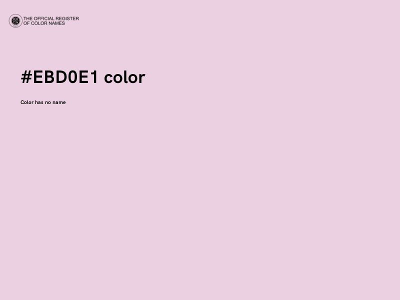 #EBD0E1 color image