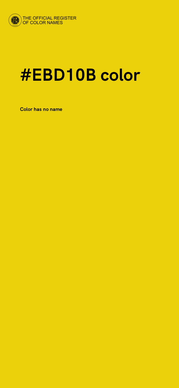 #EBD10B color image