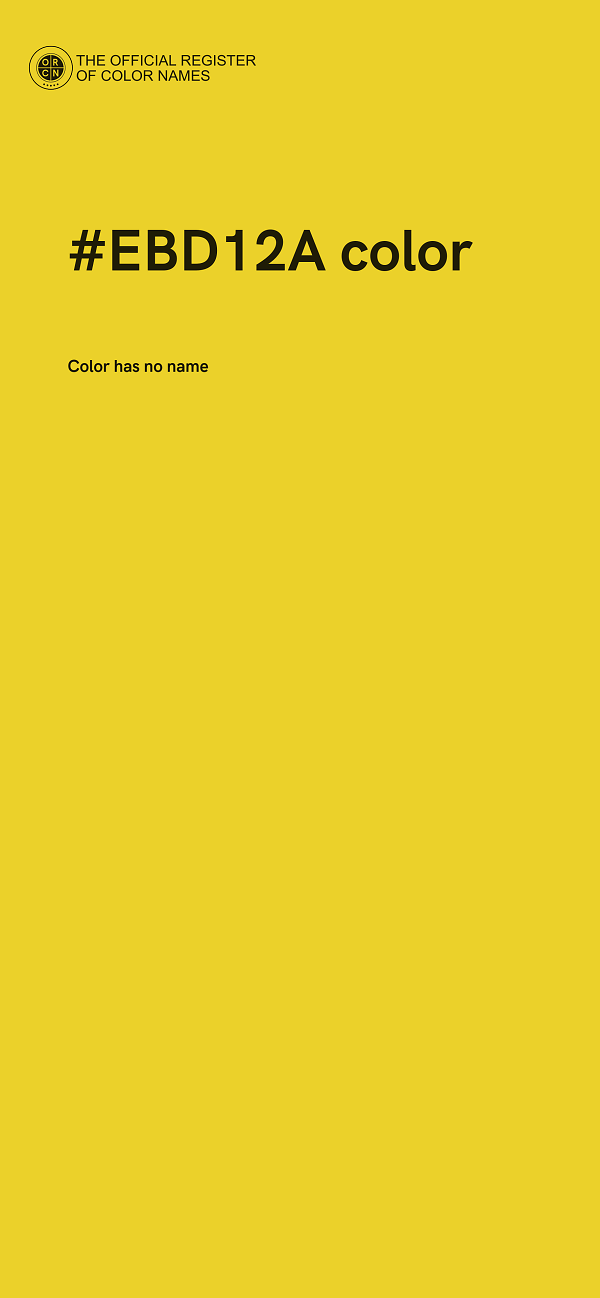#EBD12A color image
