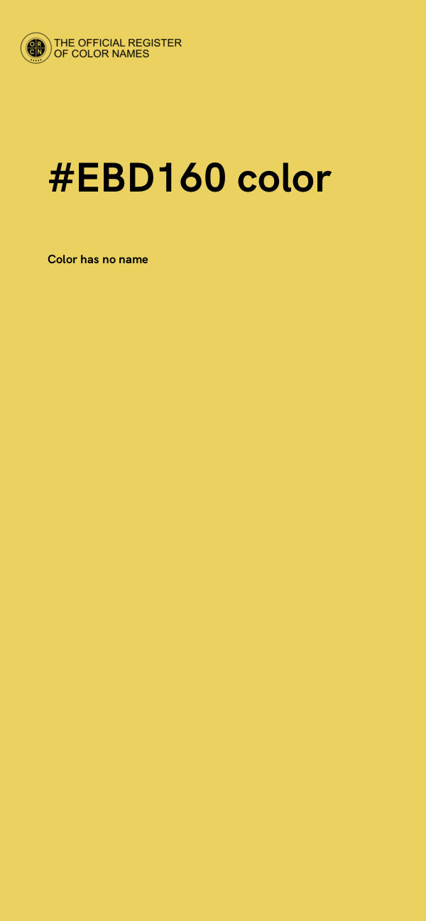 #EBD160 color image