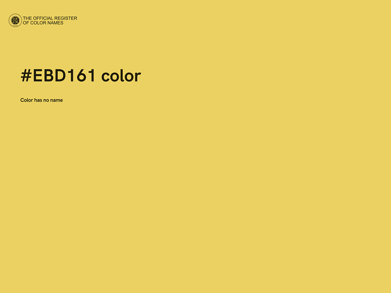 #EBD161 color image