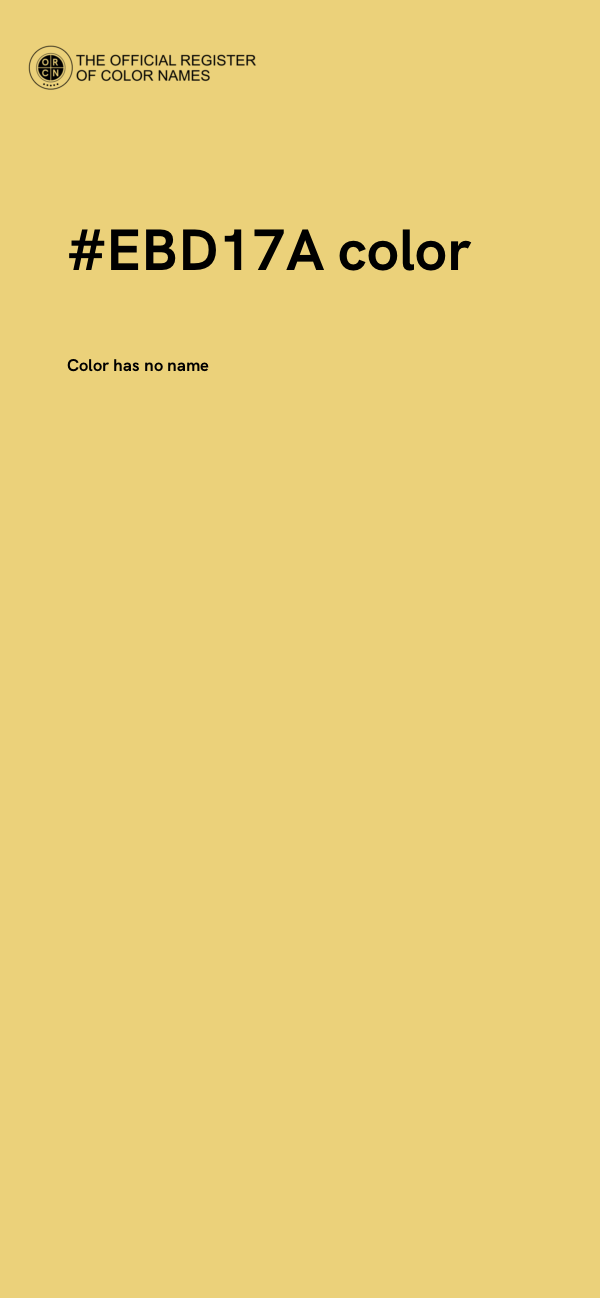 #EBD17A color image