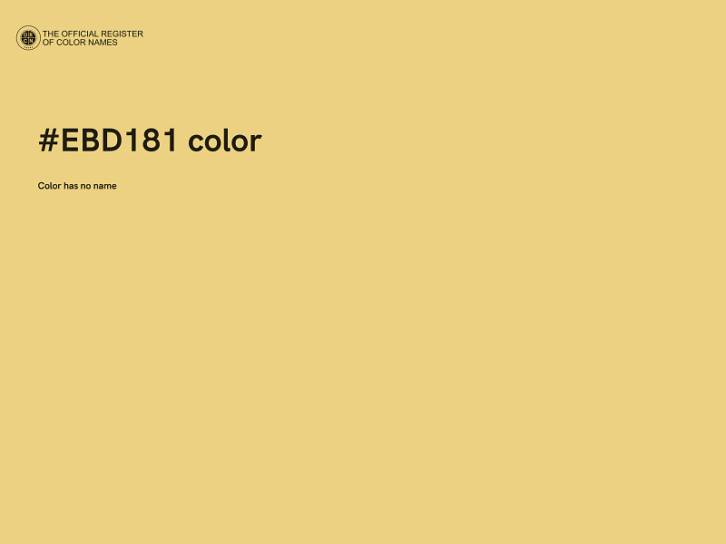 #EBD181 color image