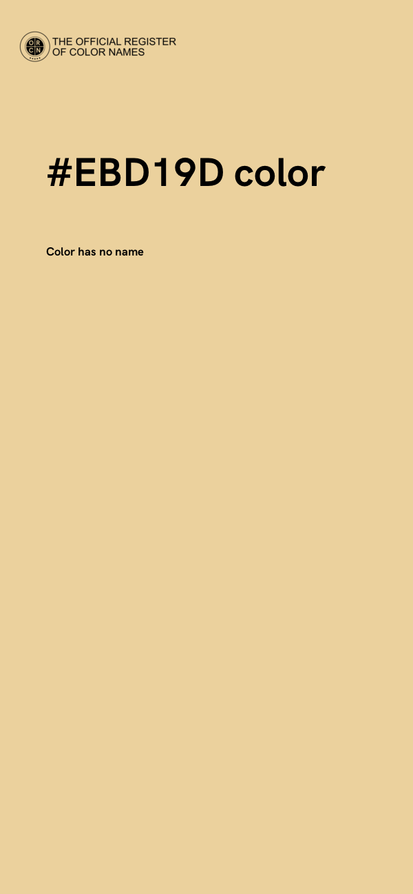 #EBD19D color image