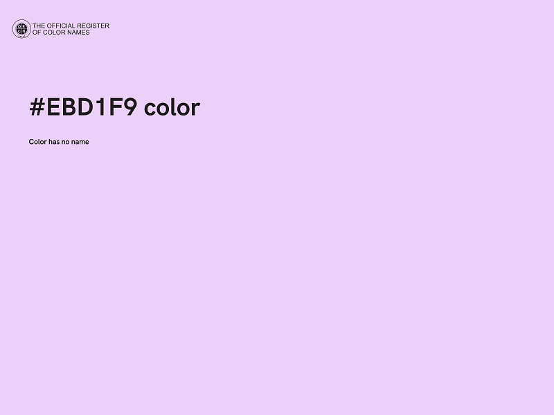 #EBD1F9 color image