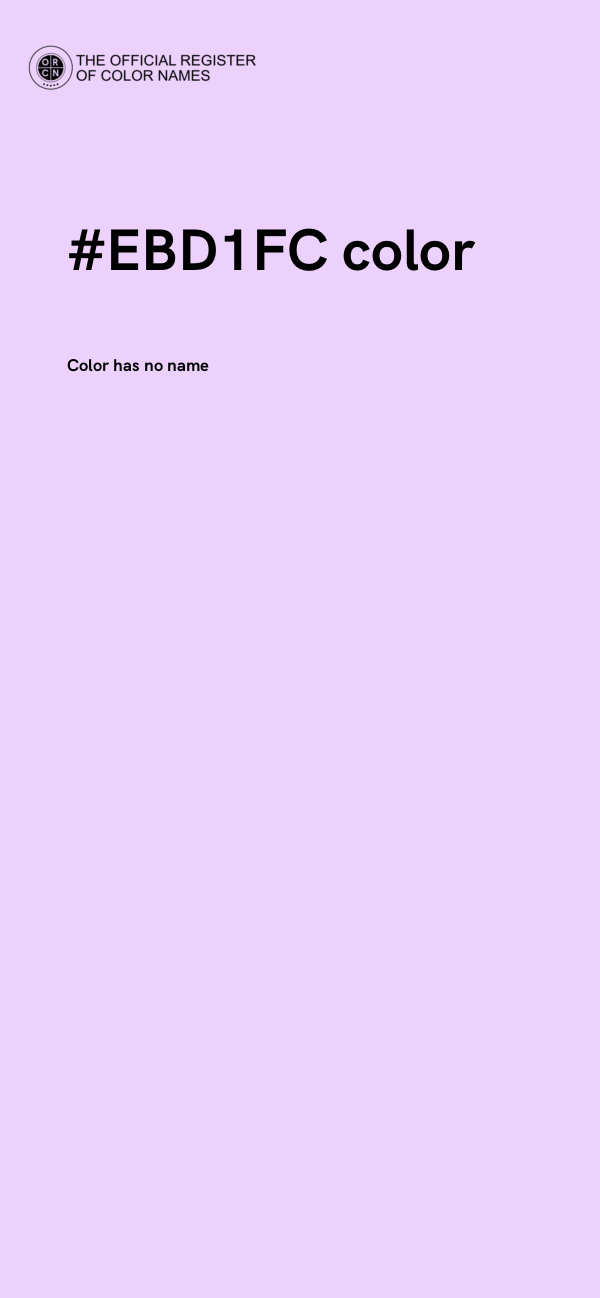 #EBD1FC color image