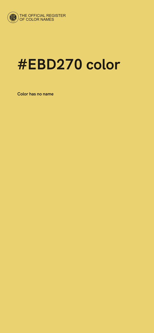 #EBD270 color image